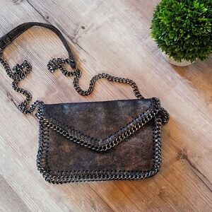 SONDRA ROBERTS l Purse l evening and day l mini l chain l metallic